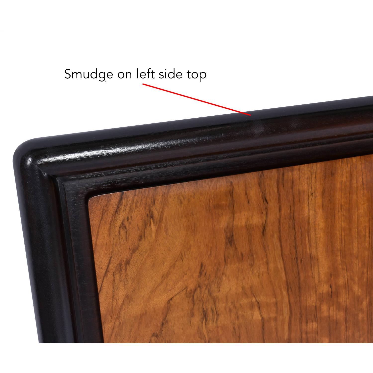 John Stuart for Mount Airy Teak Burl Walnut King Bed Headboard For Sale 3