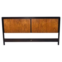 John Stuart for Mount Airy Teak Burl Walnut King Bed Headboard
