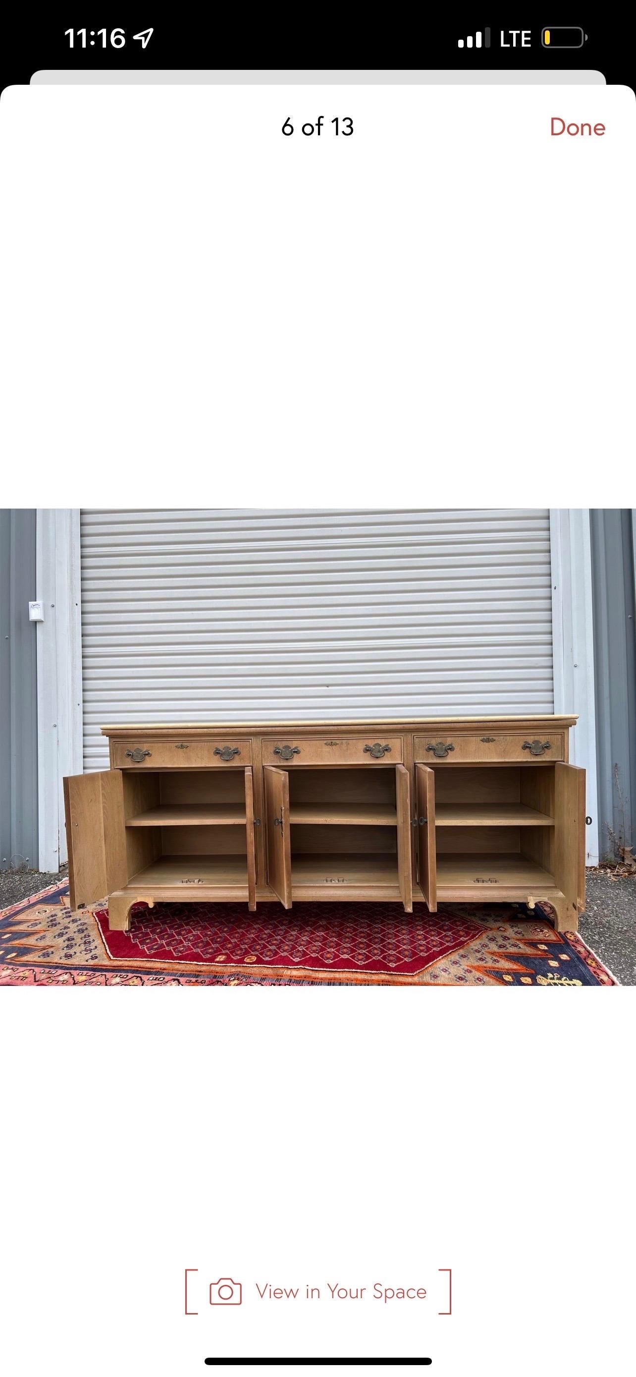 American John Stuart French Country Pine Buffet