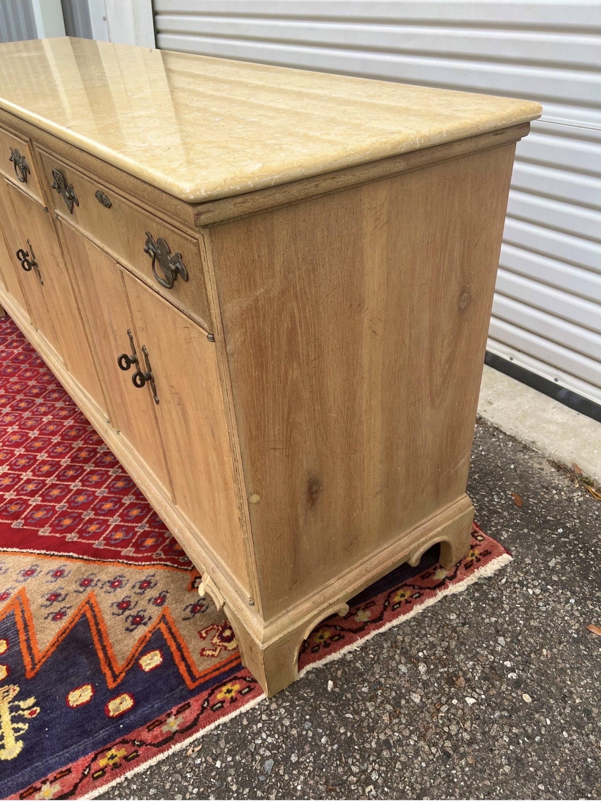 John Stuart French Country Pine Buffet In Good Condition In Charleston, SC