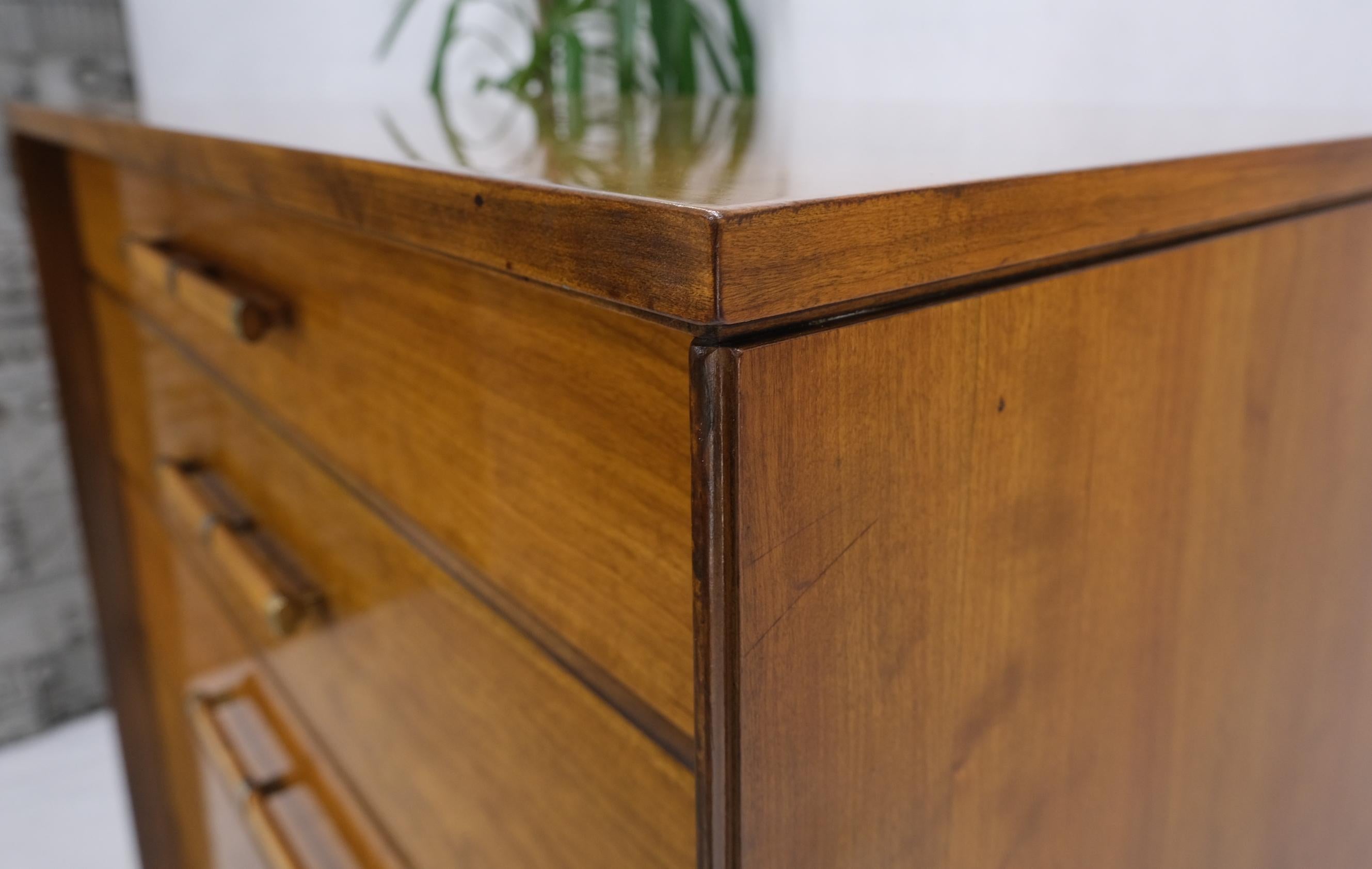 John Stuart Honey Amber Maple High Chest 6 Drawers Dresser Cabinet Wooden Pulls For Sale 7