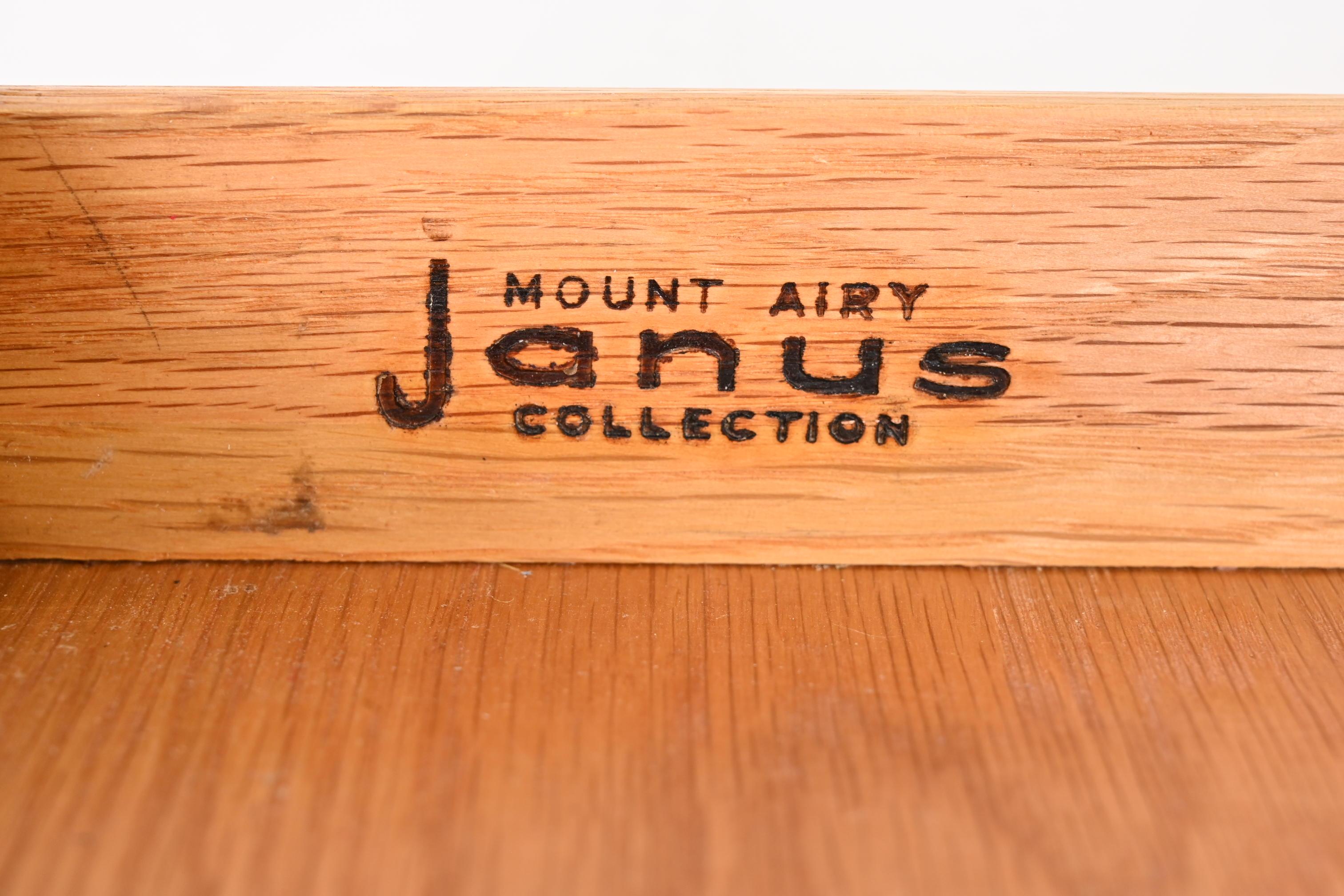 John Stuart Janus Collection Mid-Century Modern Walnut 14-Drawer Dresser, 1960s 9