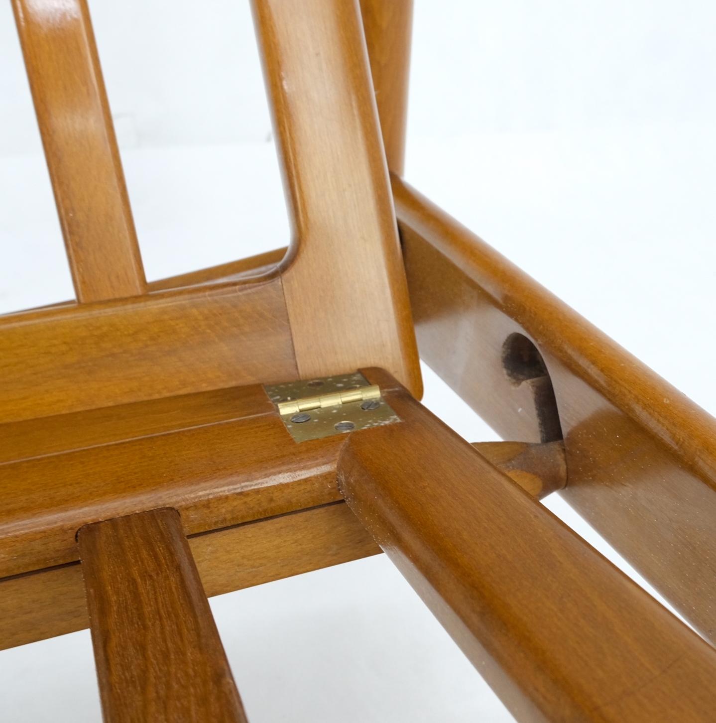 John Stuart Mid Century Danish Modern Plaid Pattern Upholstery Teak Lounge Chair For Sale 1