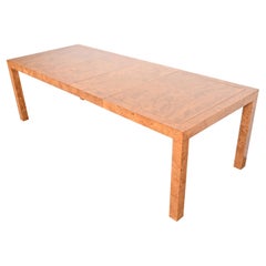 John Stuart Parsons-Esstisch aus Wurzelholz, Mid-Century Modern, neu lackiert