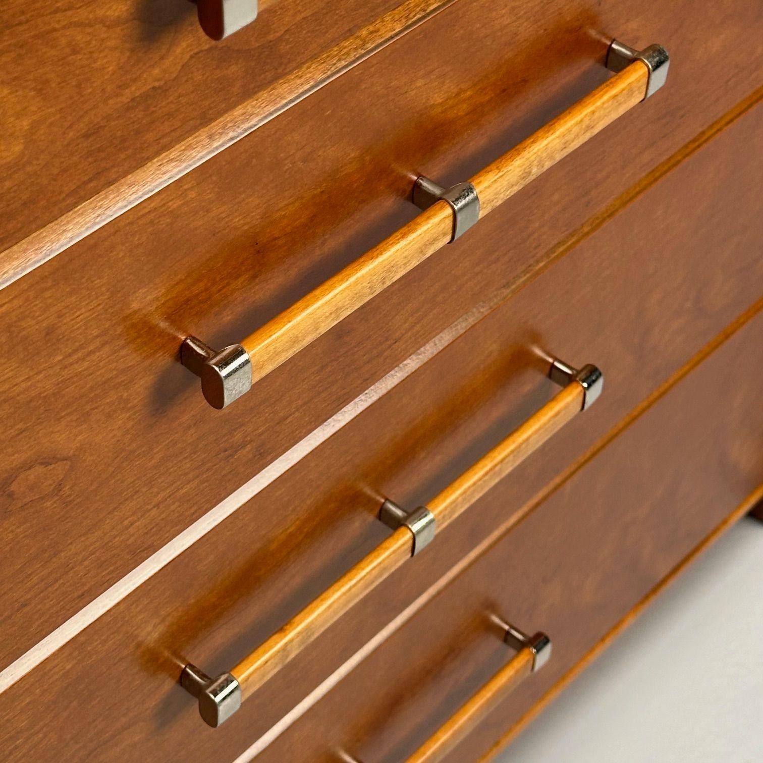 John Stuart, Mid-Century Modern, Dressers, Birdseye Maple, Chrome, USA, 1960s 5