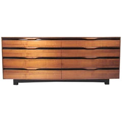 John Stuart Mid-Century Modern Eight-Drawer Walnut Dresser