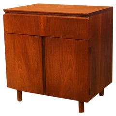 John Stuart Midcentury Walnut Nightstand Side Table