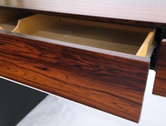 John Stuart Milo Baughman Style Rosewood Small Desk Writing Table W/ File Drawer