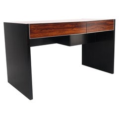 John Stuart Milo Baughman Style Rosewood Small Desk Writing Table W/ File Drawer
