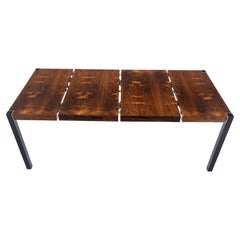 John Stuart Rosewood Top Square Top Game Dining Table Two Extension Boards MINT!