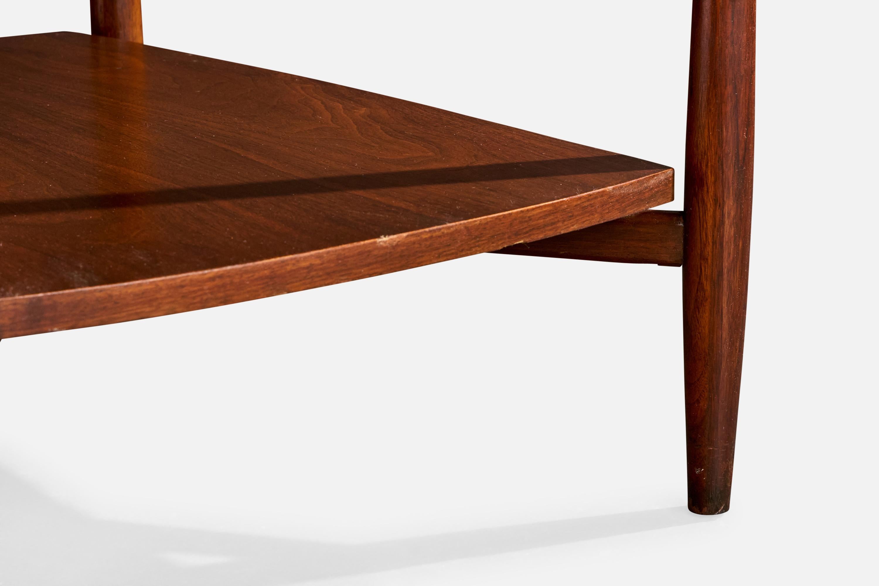 John Stuart, Tavolini, Noce, Ottone, USA, anni '50 in vendita 6