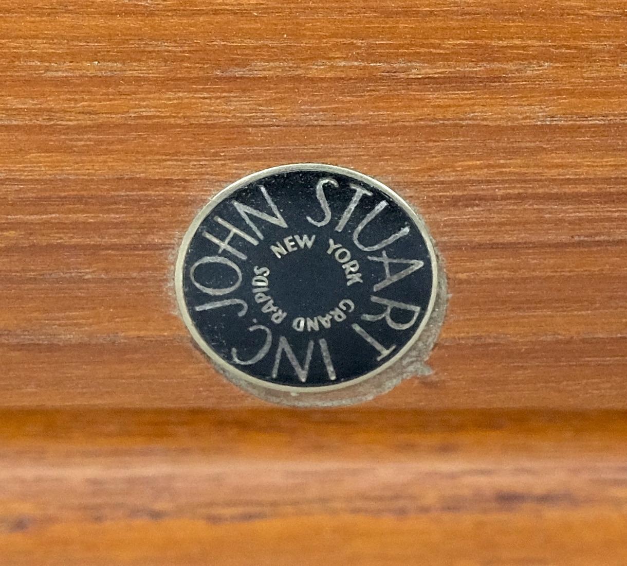 John Stuart Solid Teak Rolled Edges Danish Mid-Century Modern Coffee Table Mint! For Sale 2