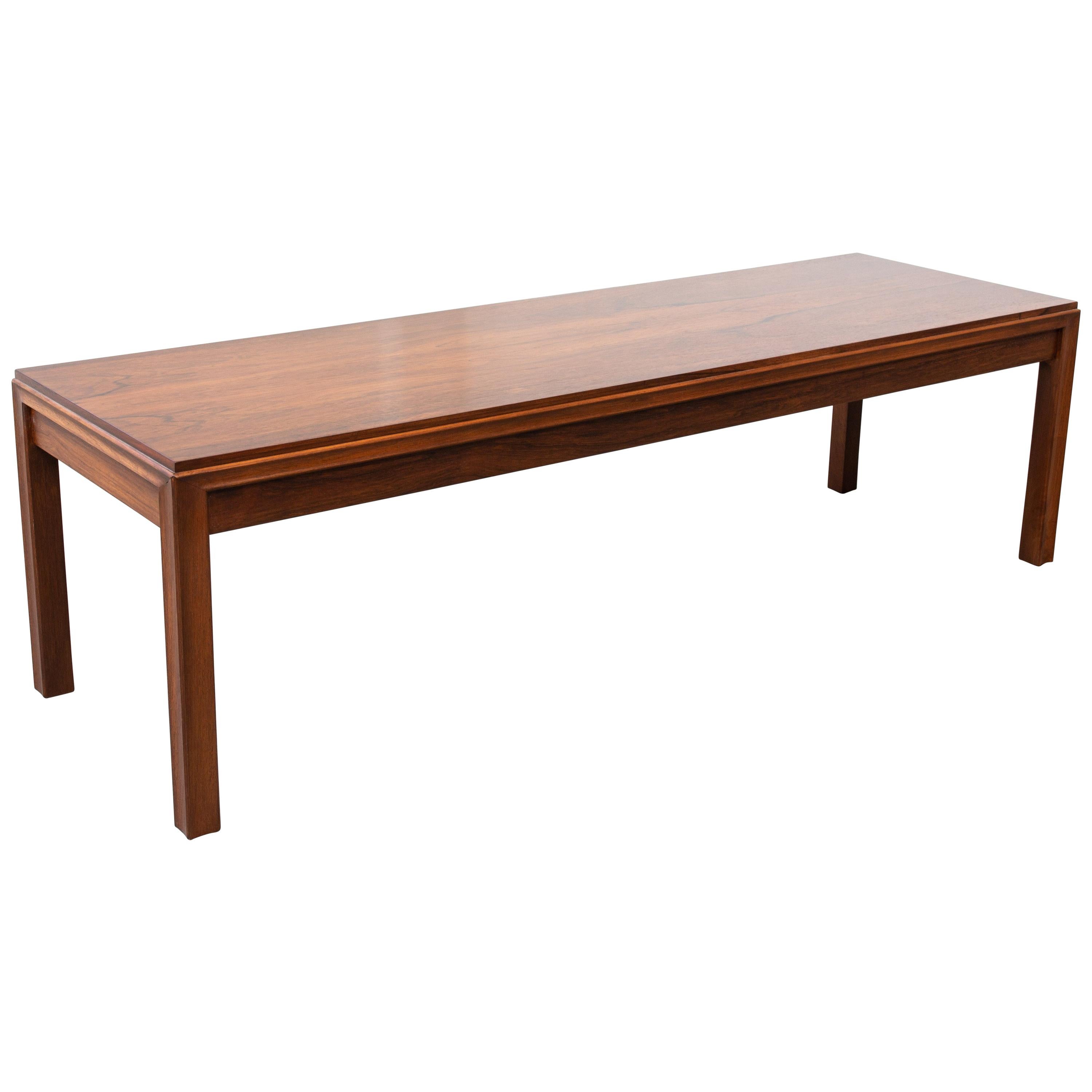 John Stuart Stamped Rosewood "3842" Coffee Table For Sale