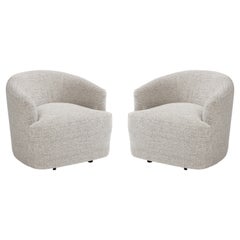 John Stuart Swivel Club Chairs