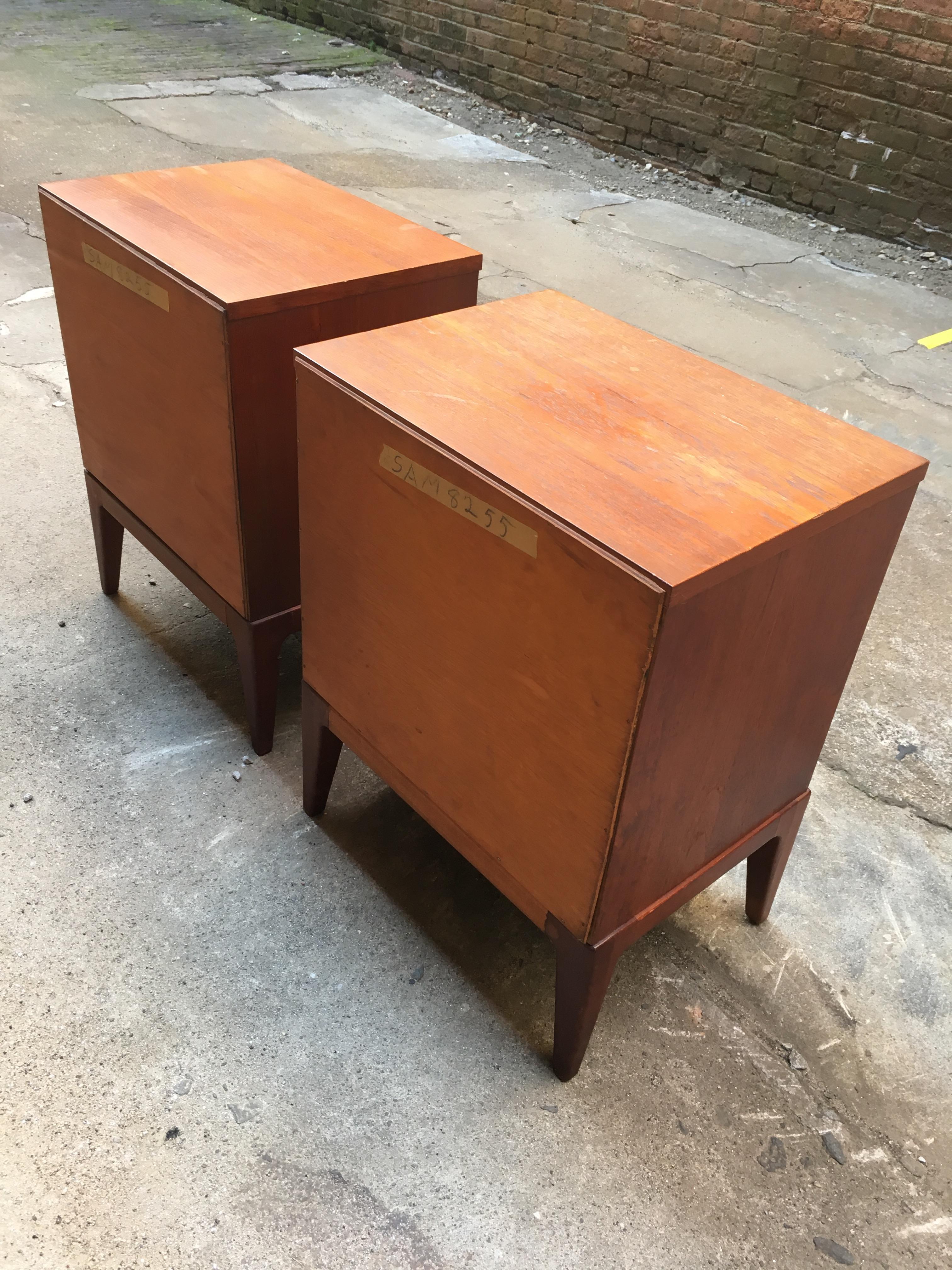 John Stuart Teak End Tables In Good Condition In Garnerville, NY