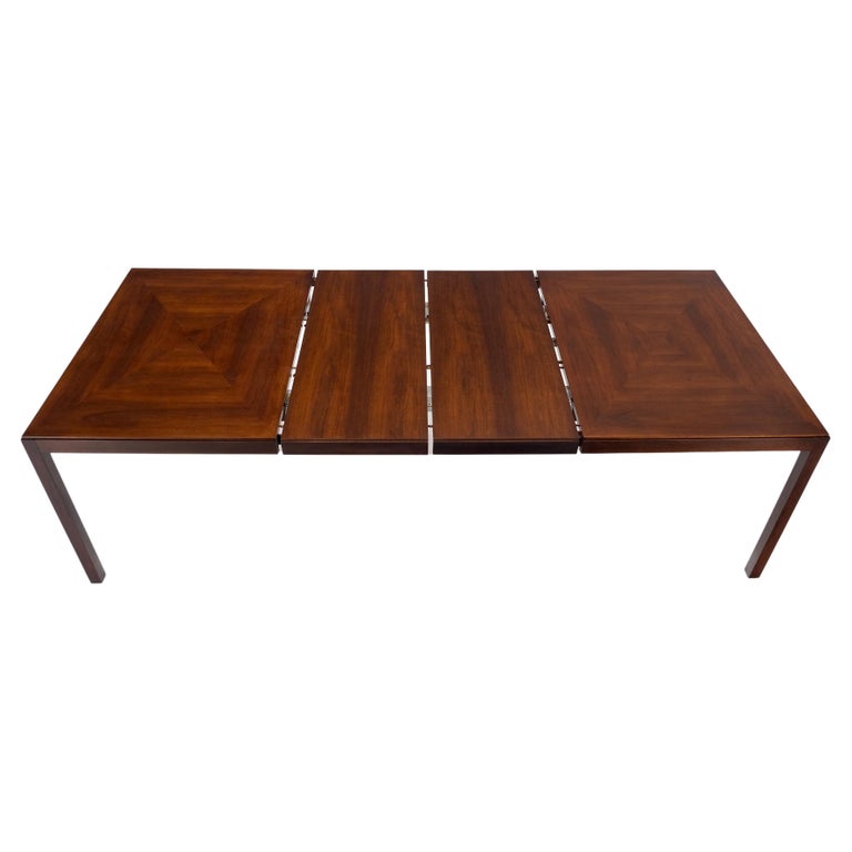 John Stuart Two Tone Leaves Mid Century Modern Rectangle Dining Table