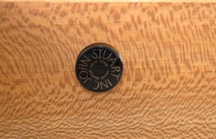 John Stuart Walnut Mid Century Modern 6 Drawer Long Dresser Thin Edge Style MINT