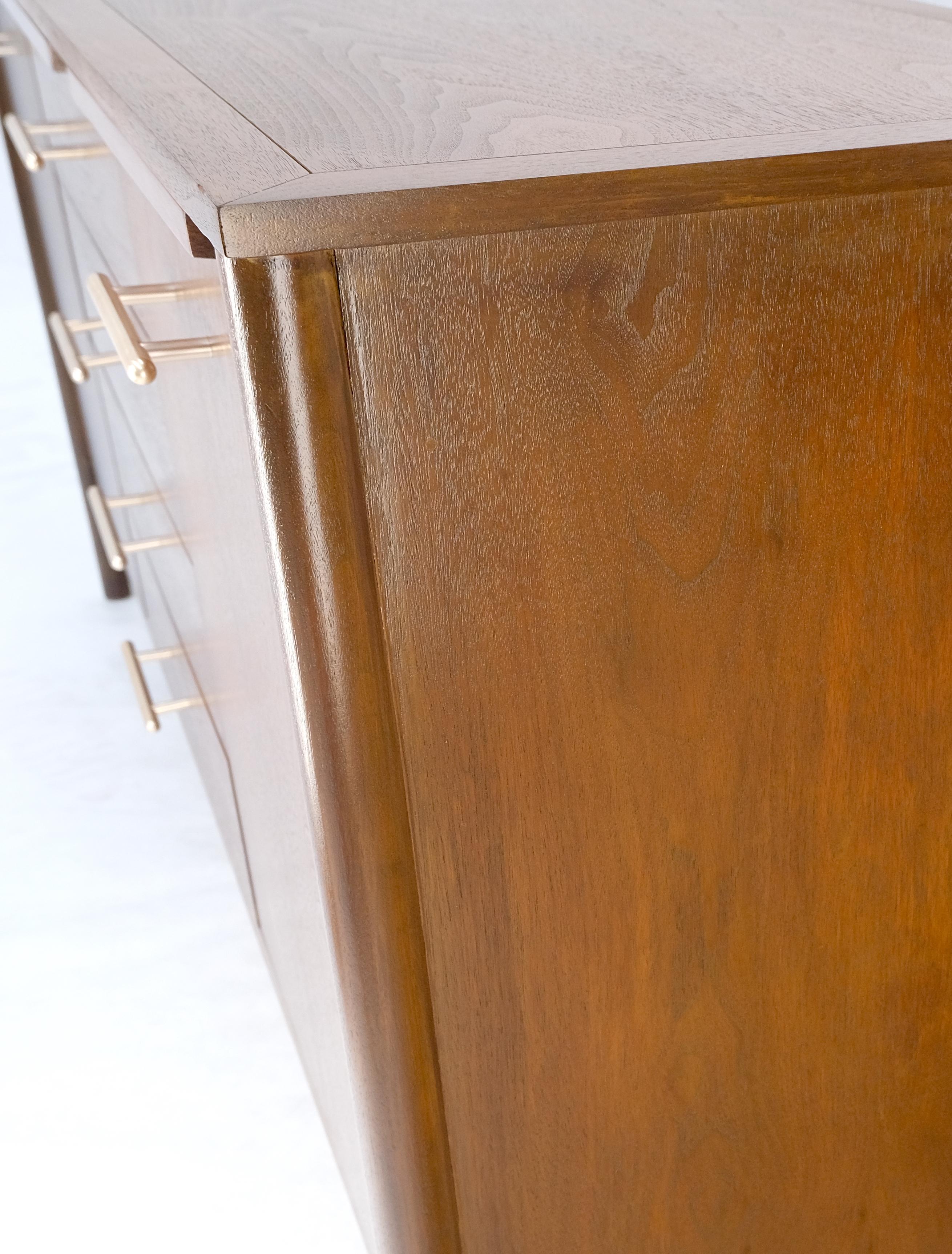 John Stuart Walnut Mid-Century Modern Long Credenza Dresser Pull Out Shelf Mint! For Sale 5