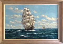 Oil Painting, Seascape, Sailing Boat 'Cutty Sark' By John Sutton RBA