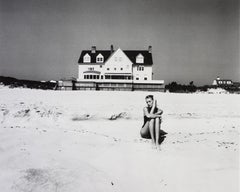 Marianne Lah Swannell on the beach, 1983 (Printed 2022)