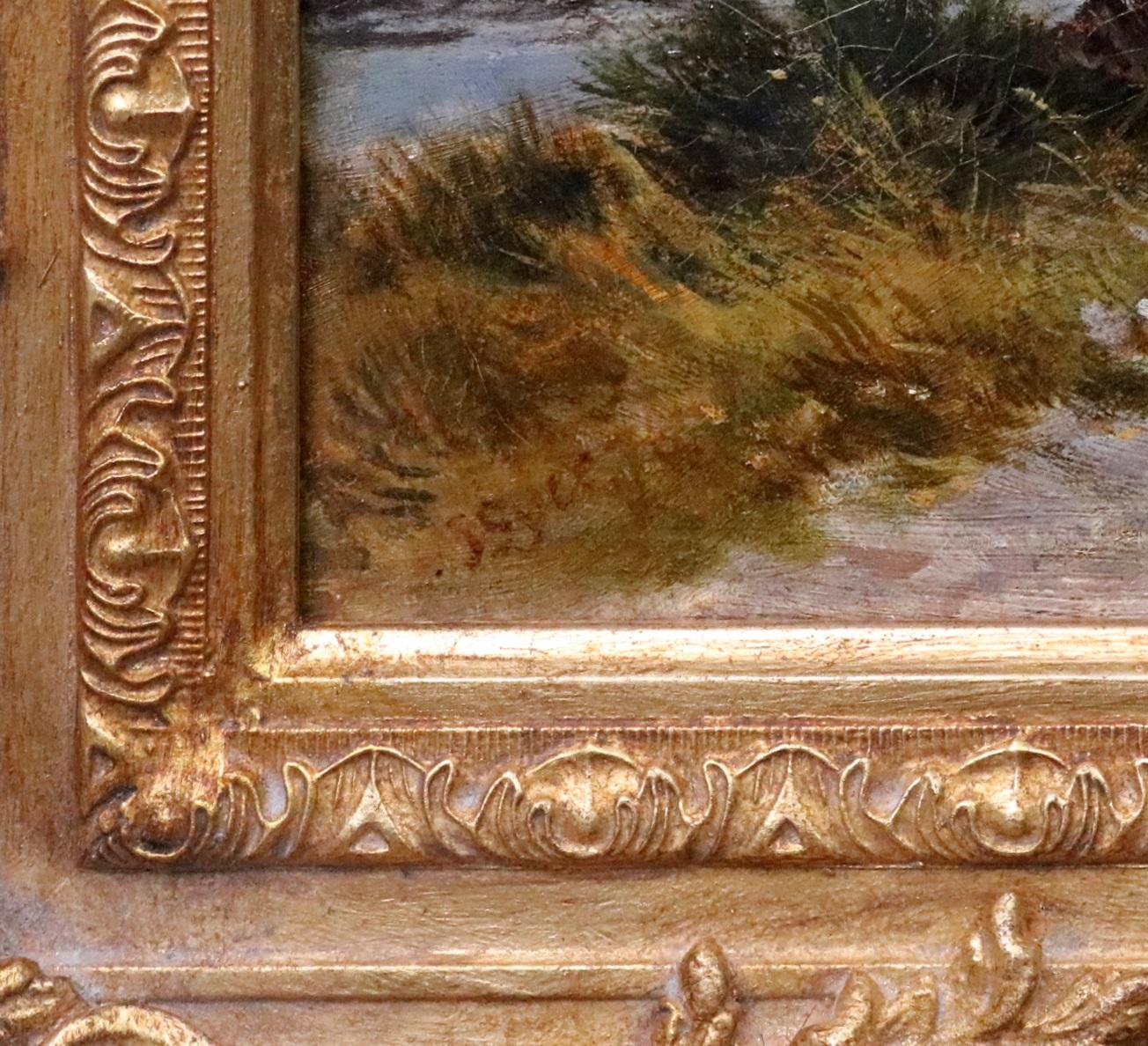 Avant Glyder Fawr - Grande peinture à l'huile du 19e siècle - Paysage de montagnes galloises  en vente 6