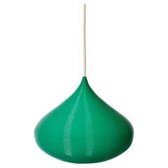 Rotaflex Green "Onion" Hanging Pendant by John & Sylvia Reid, 1950's 