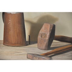 John T. Axton III "Tools of the Trade" Original Realism Still Life Oil Painting