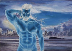 "Qui, là e ovunque" (2020) di John Tarantola, Pittura a olio nuda