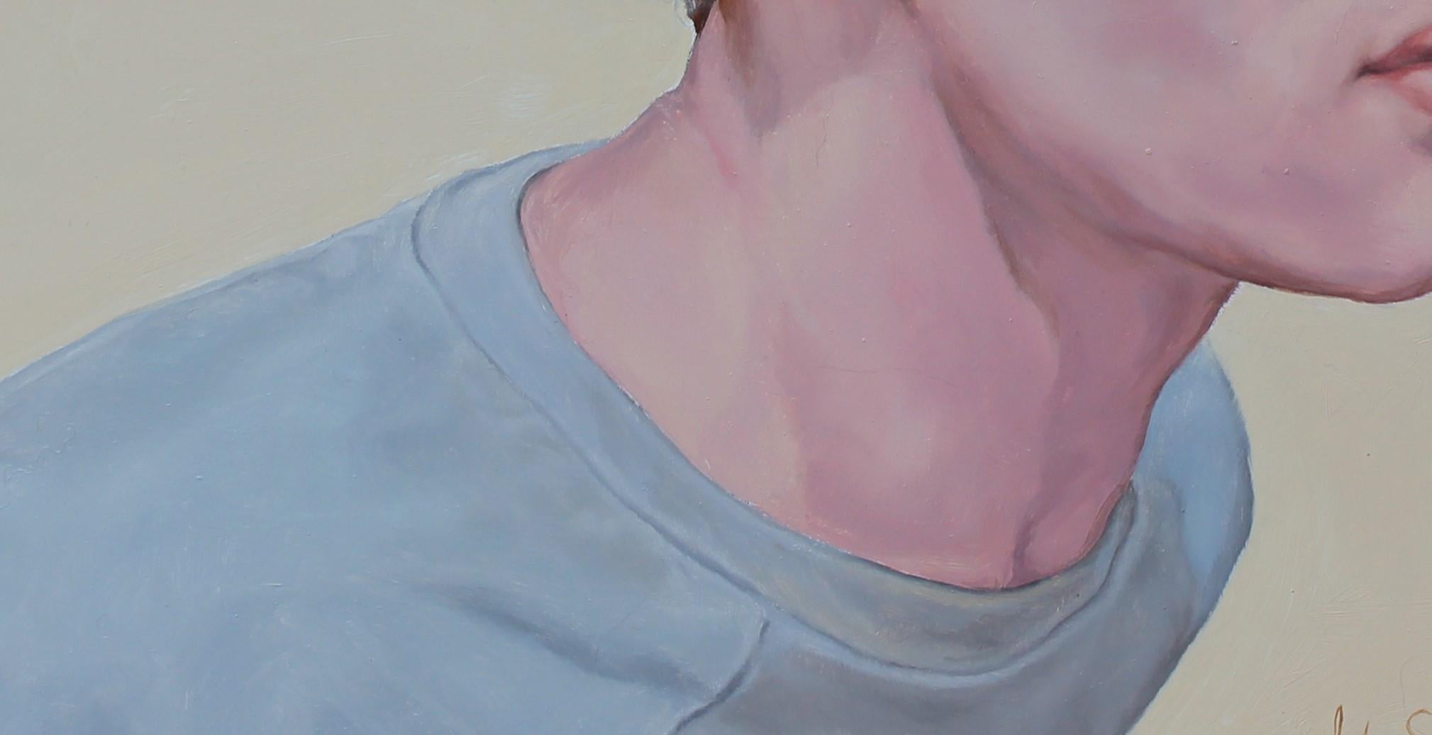 „Sebastian“ (2014) von John Tarantola, Realismus-Porträt-Ölgemälde im Angebot 1