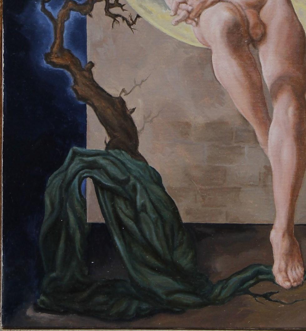 „The Cruel Hours and Minutes of Uncertainty“ (2019) von John Tarantola, Akt, Öl im Angebot 3