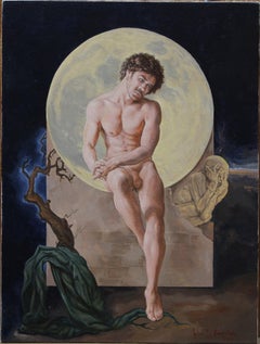 "Las crueles horas y minutos de la incertidumbre" (2019) Por John Tarantola, Óleo desnudo