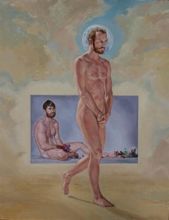 "Thru an Open Window... I Saw You" (2012) By John Tarantola, Nude Oil Painting