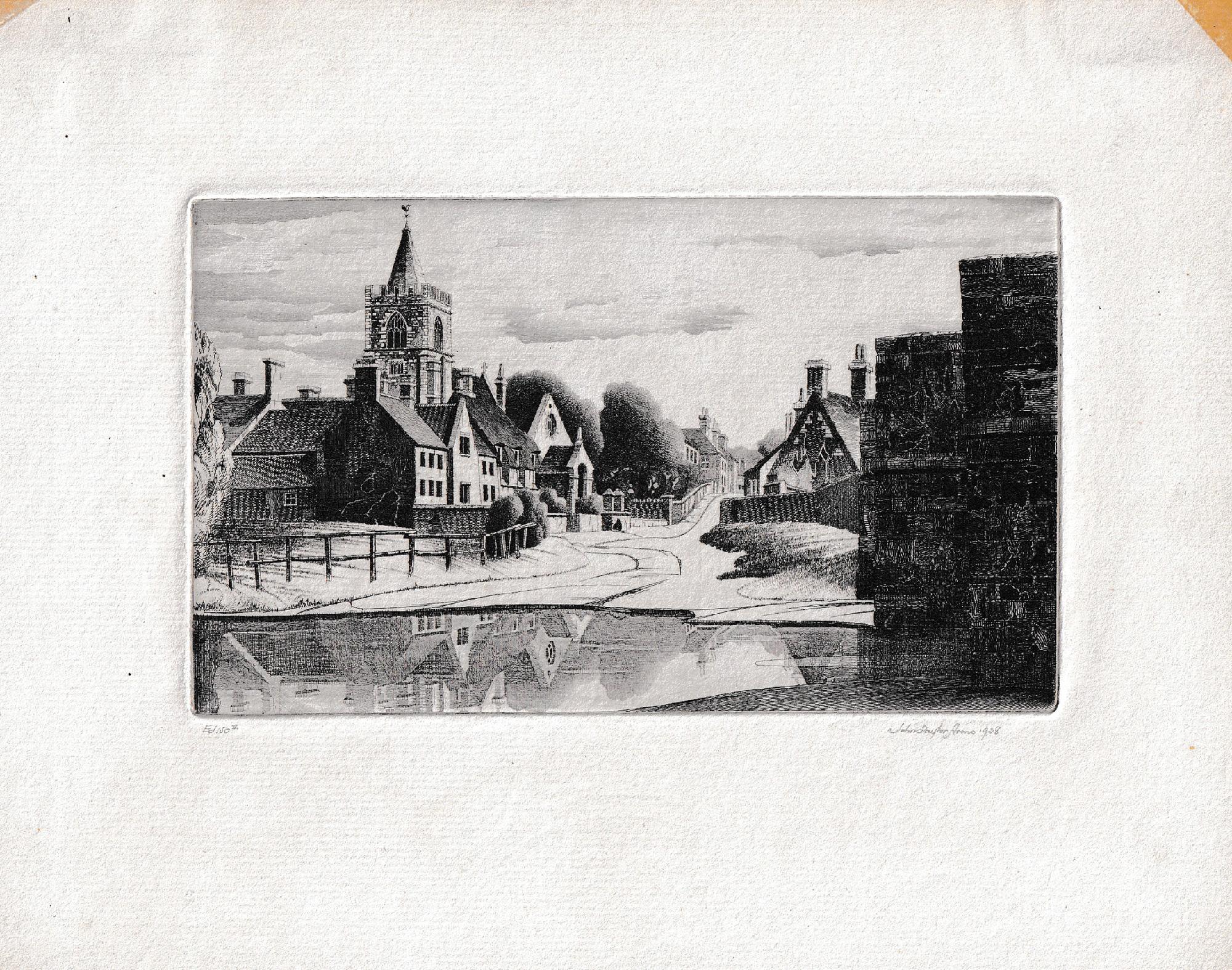 Afterglow; Geddington, Inglaterra. - Print de John Taylor Arms