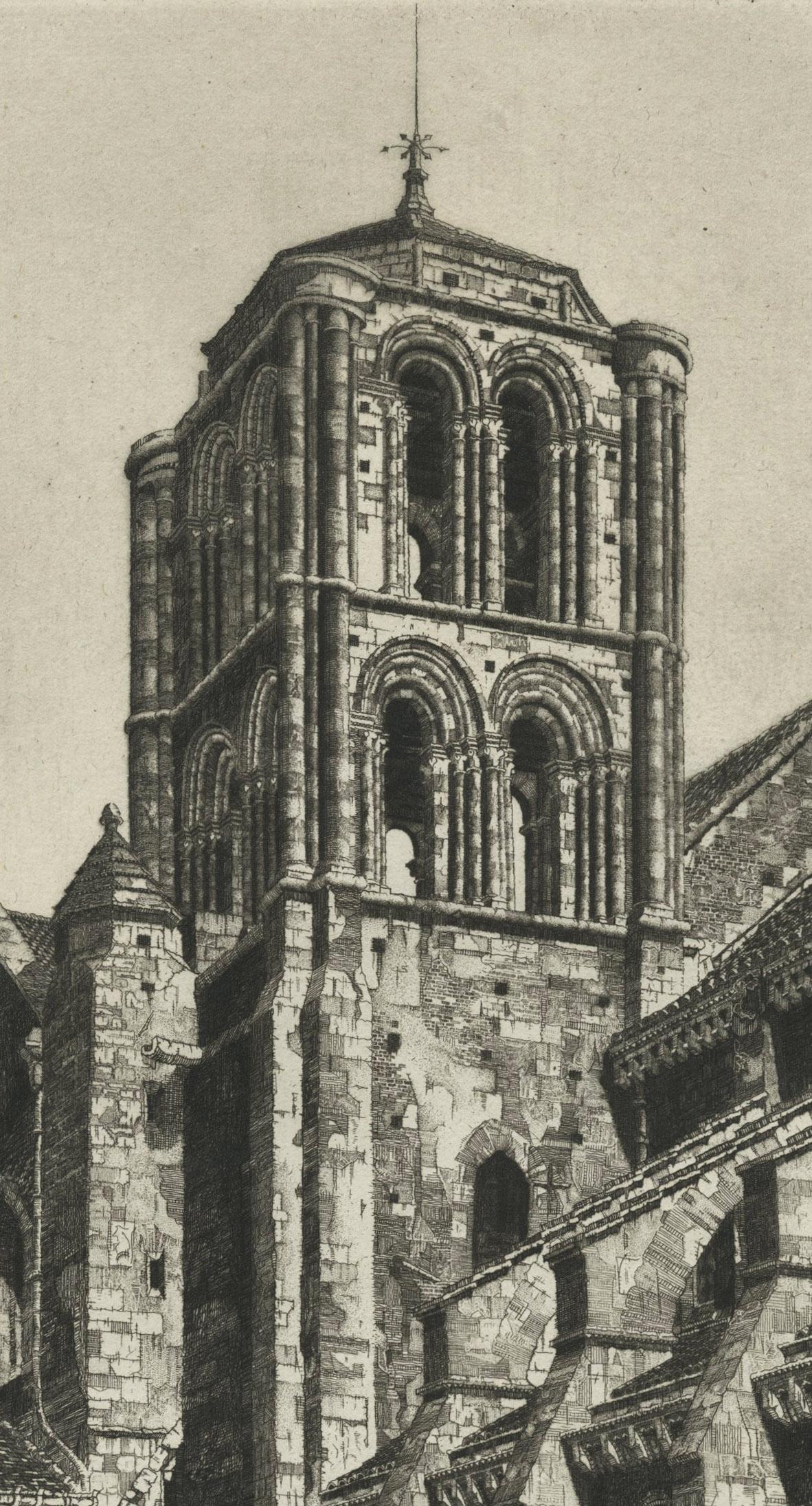 Basilica of Madeleine, Vezelay - Print by John Taylor Arms