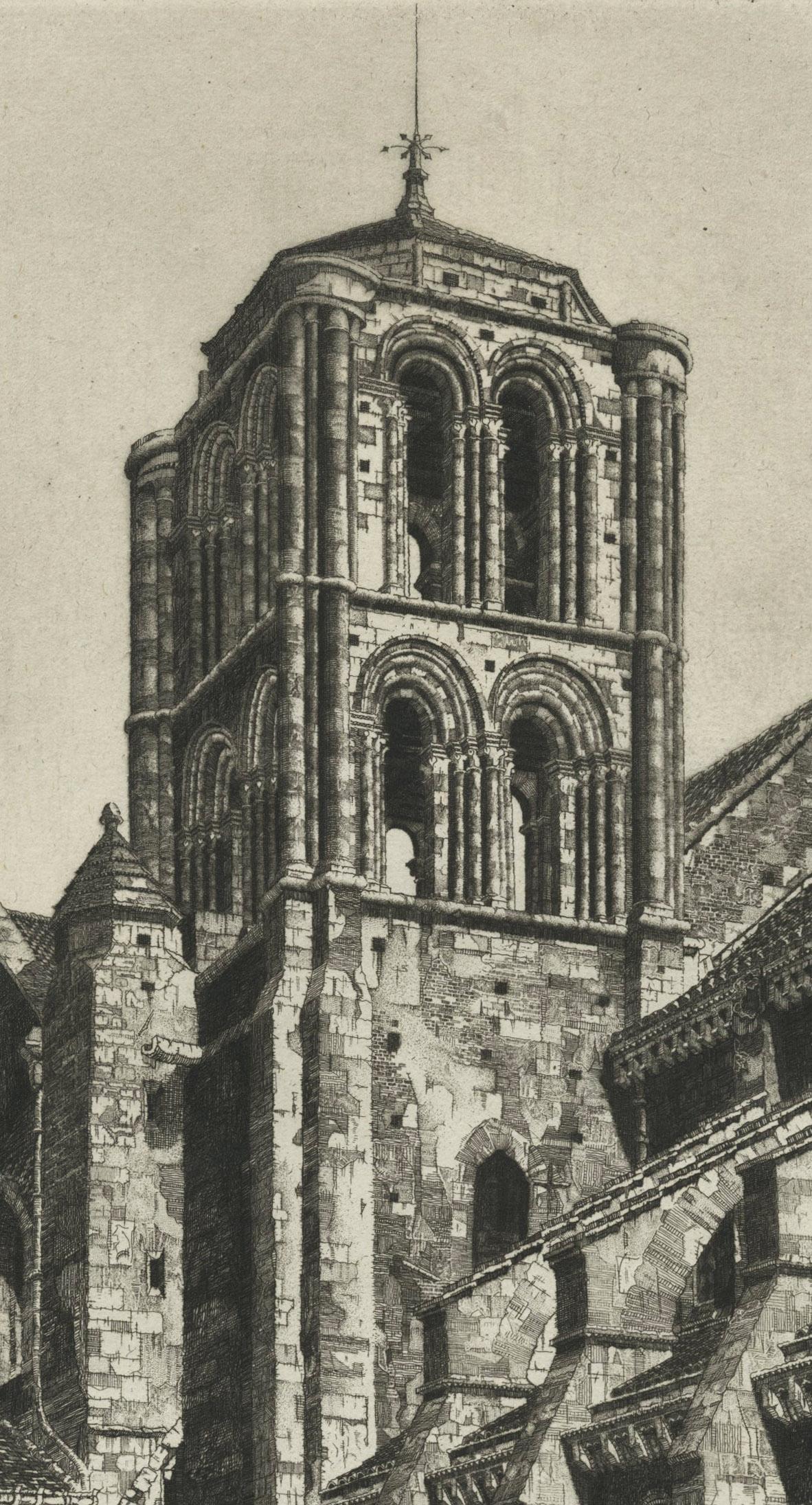 Basilica della Madeleine, Vezelay - Print di John Taylor Arms