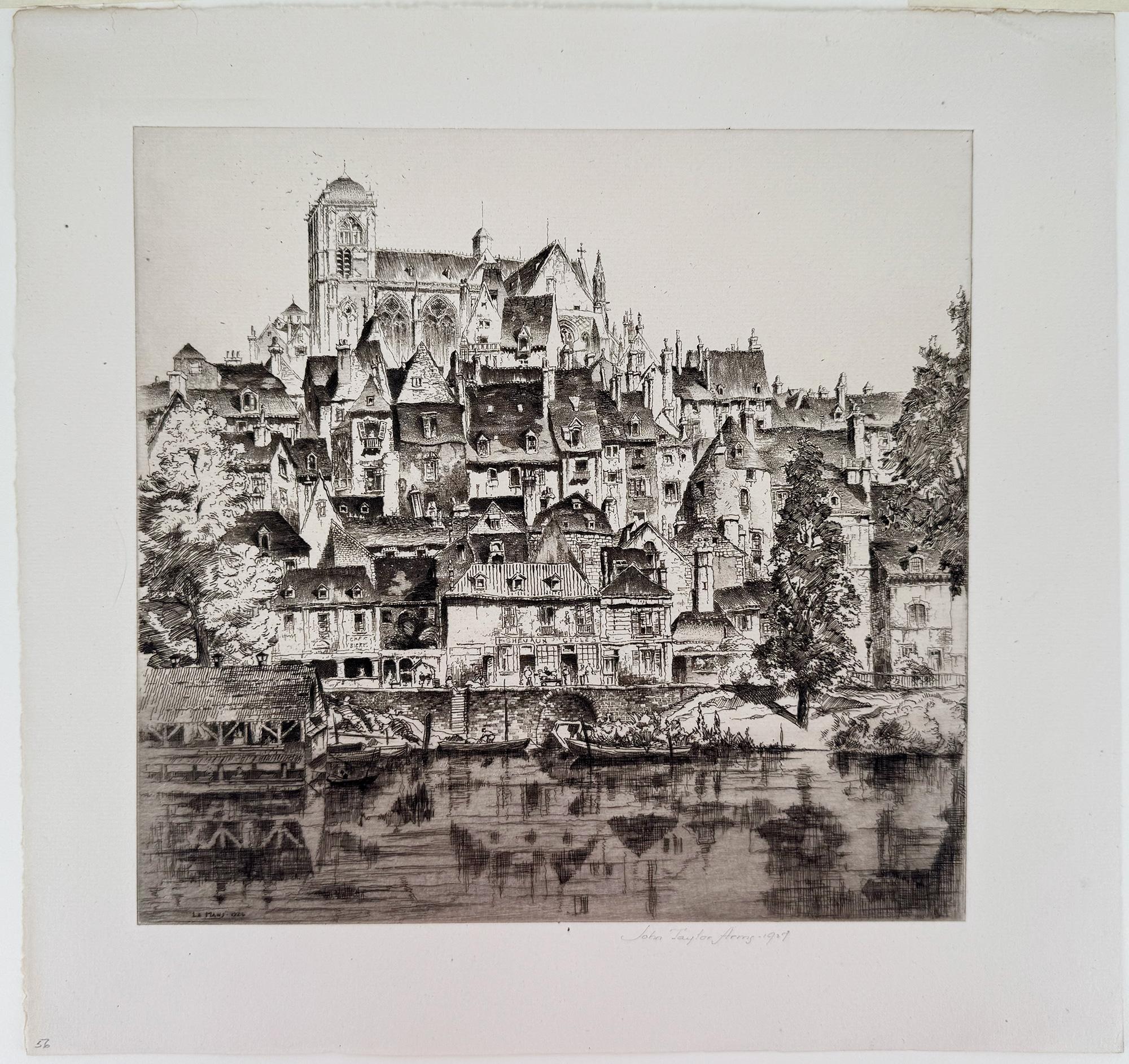 Kathedrale von Saint Julien le Mans – Print von John Taylor Arms