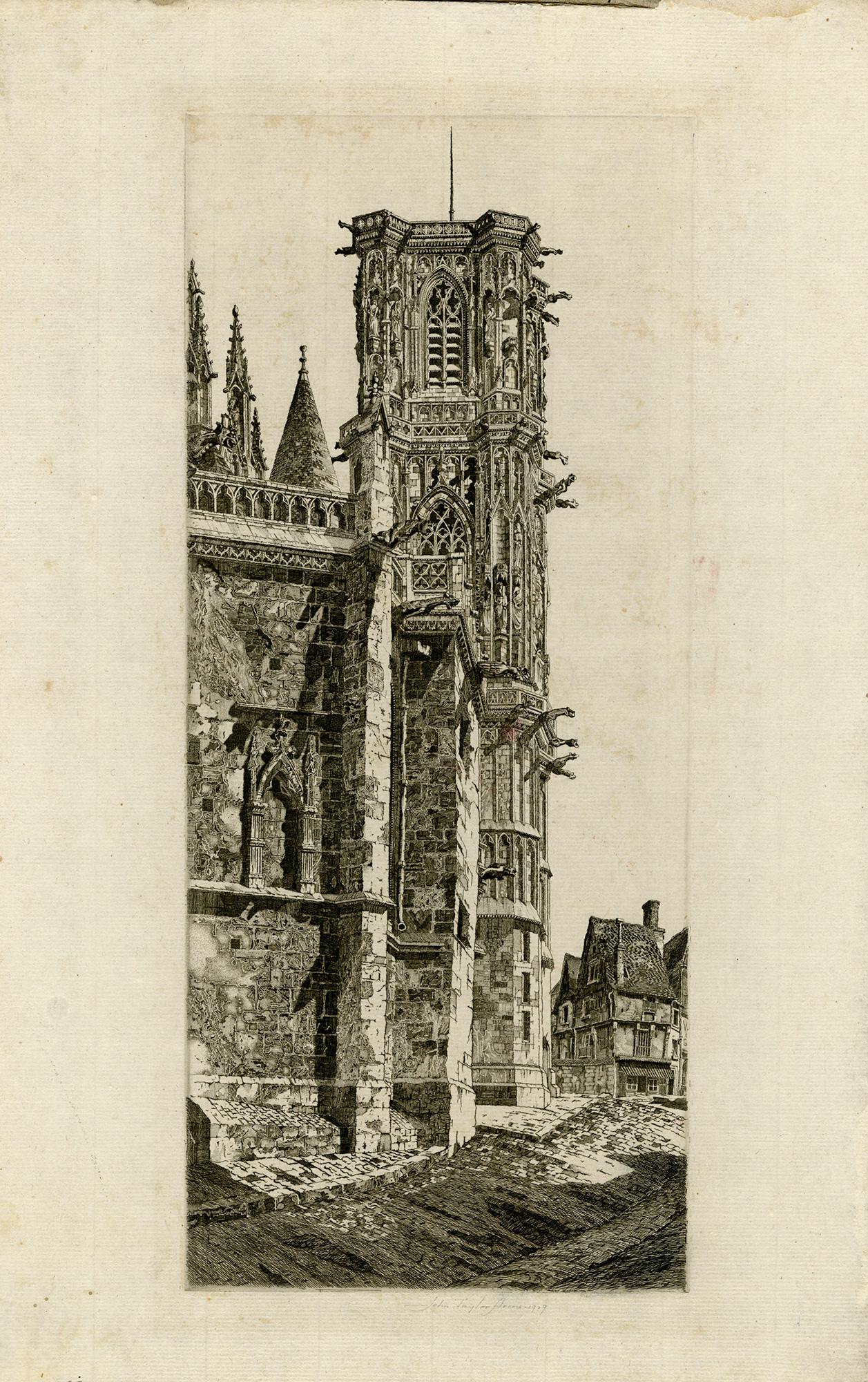 Cathedral of Saint Cyr and Saint Julitta, Nevers - Print by John Taylor Arms