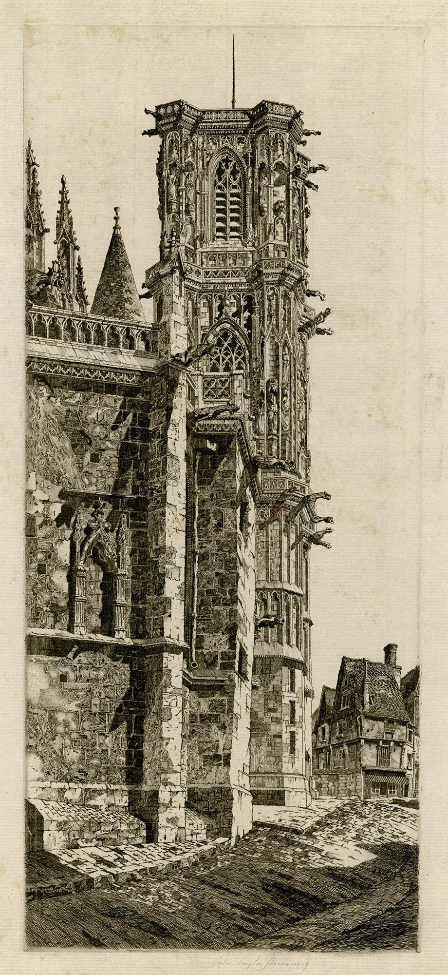 Figurative Print John Taylor Arms - Cathedral of Saint Cyr et Saint Julitta, Nevers