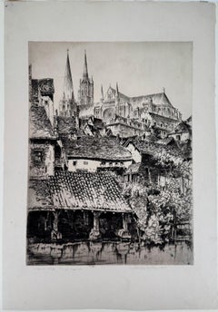 Chartres; Cathedral of Notre Dame from the River