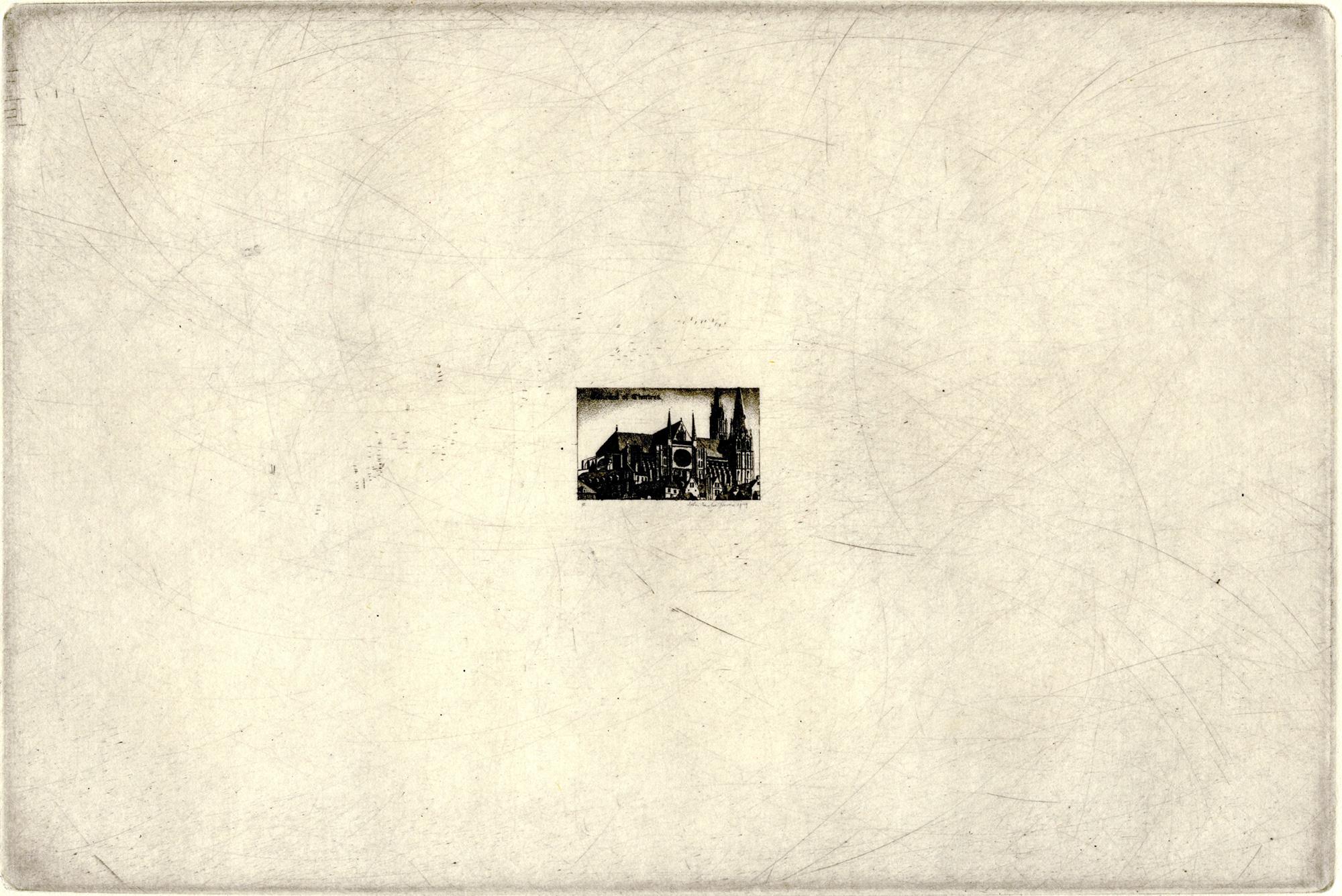 Chartres in Miniature - Print by John Taylor Arms