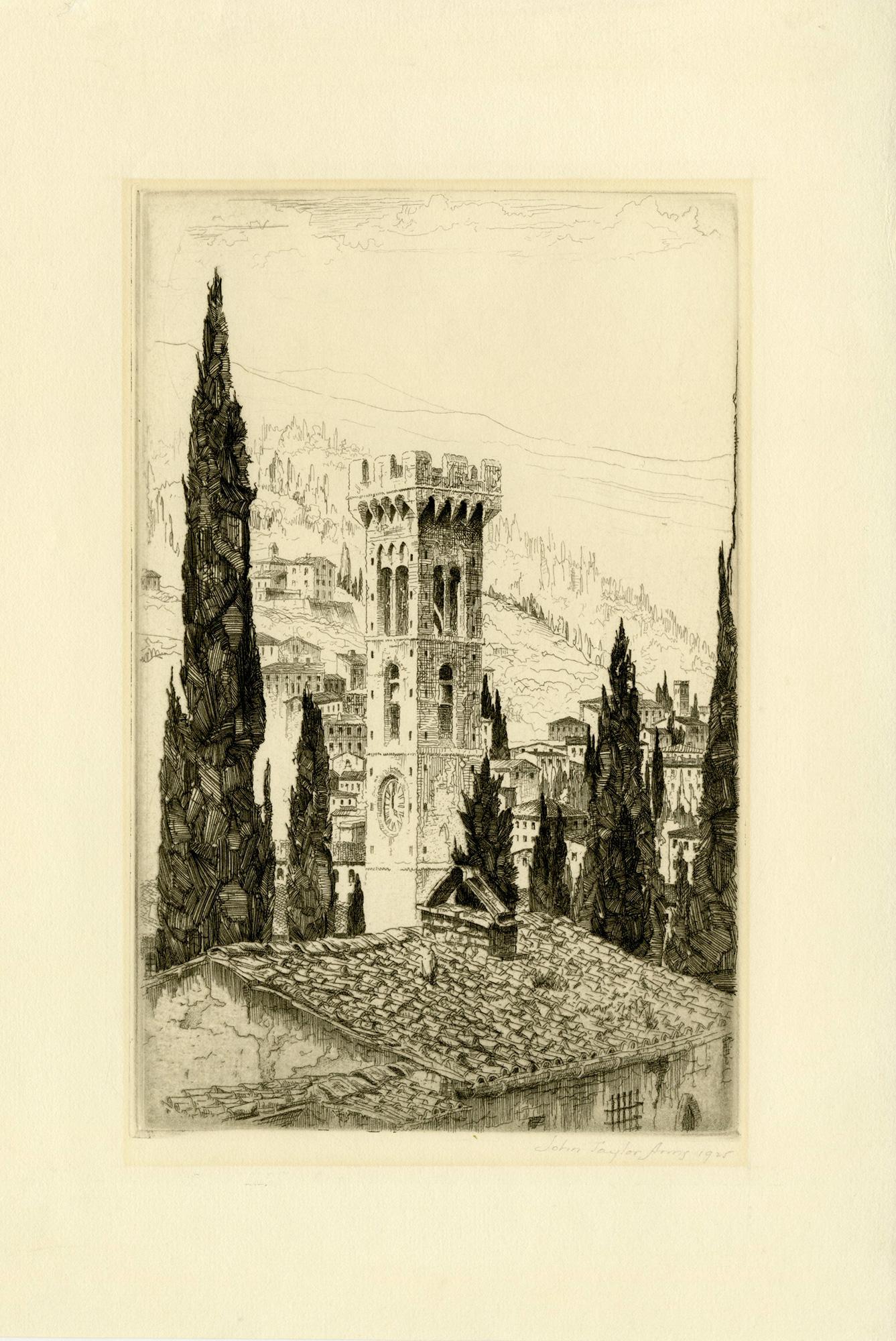 Fiesole: An Ancient Tower - Print by John Taylor Arms