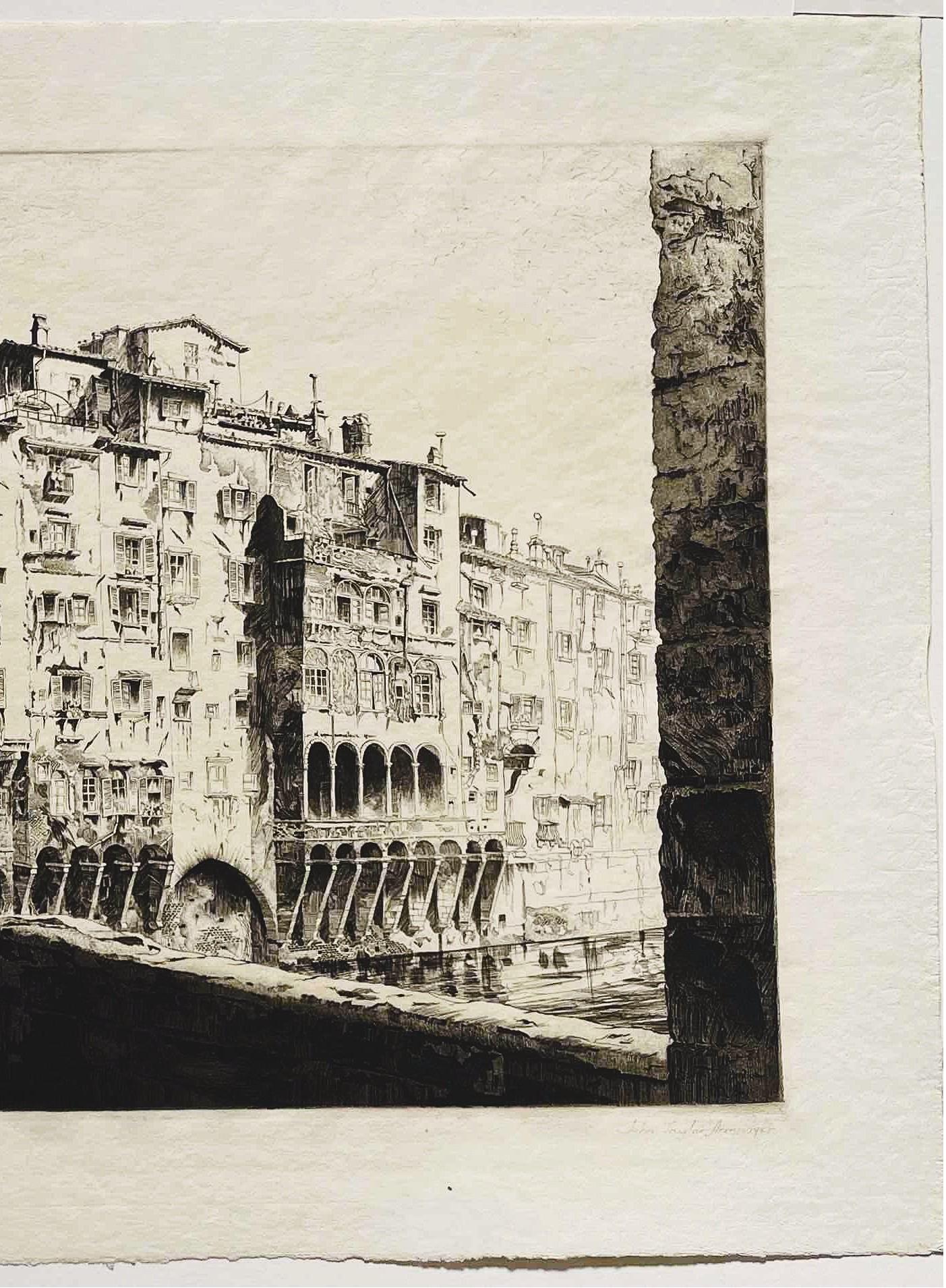 Desde el Ponte Vecchio - Interior Print Beige de John Taylor Arms