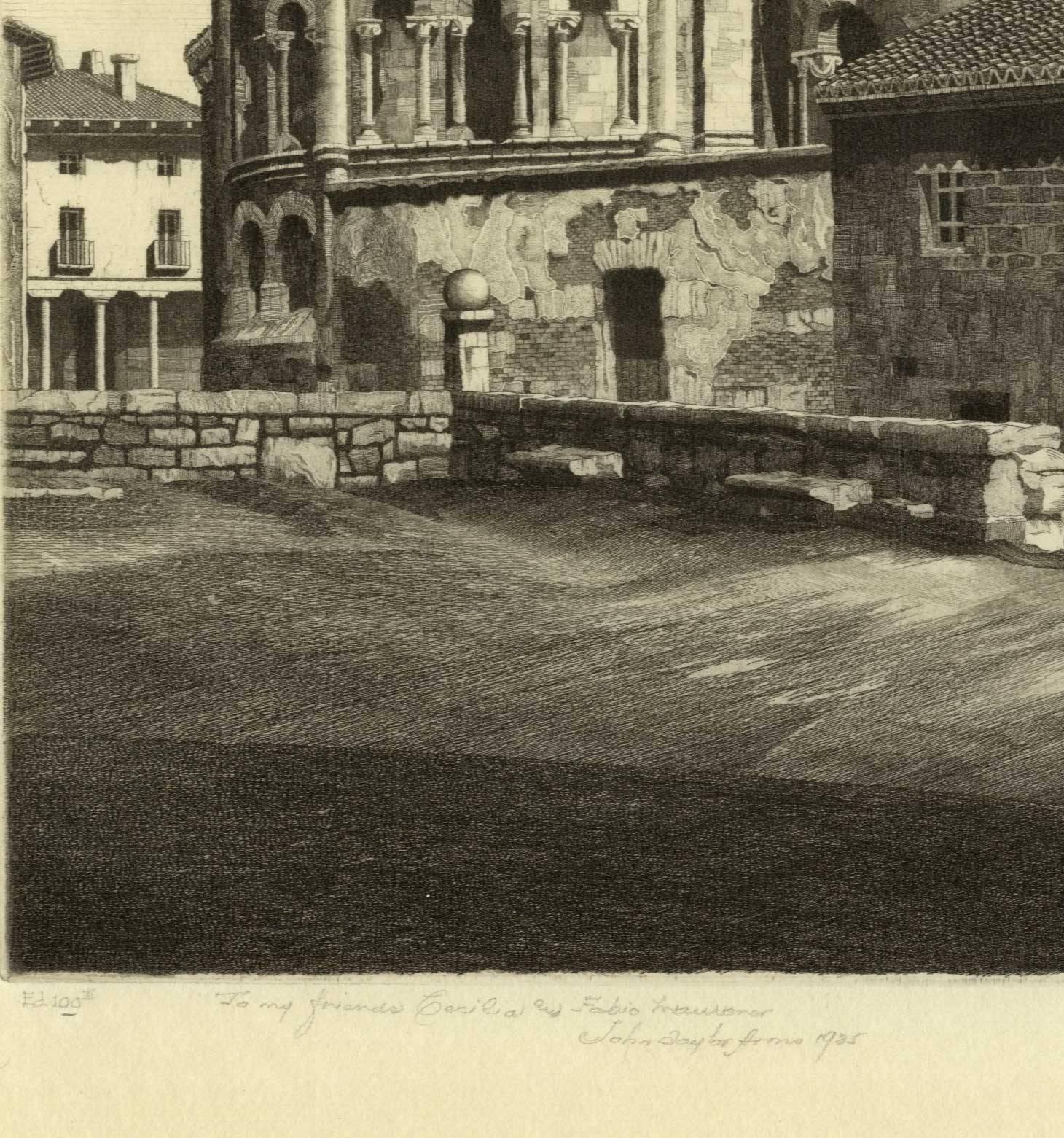 La Colegiata Toro (Romanesque Santa Maria la Mayor/Zamora province Espagne) - Beige Print par John Taylor Arms