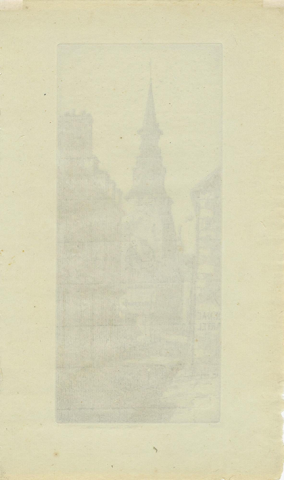 La Tour D'Horloge, Dinan (Amerikanische Moderne), Print, von John Taylor Arms