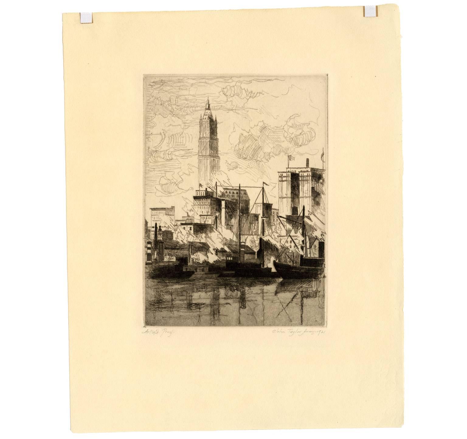 New York Skyline - Print by John Taylor Arms