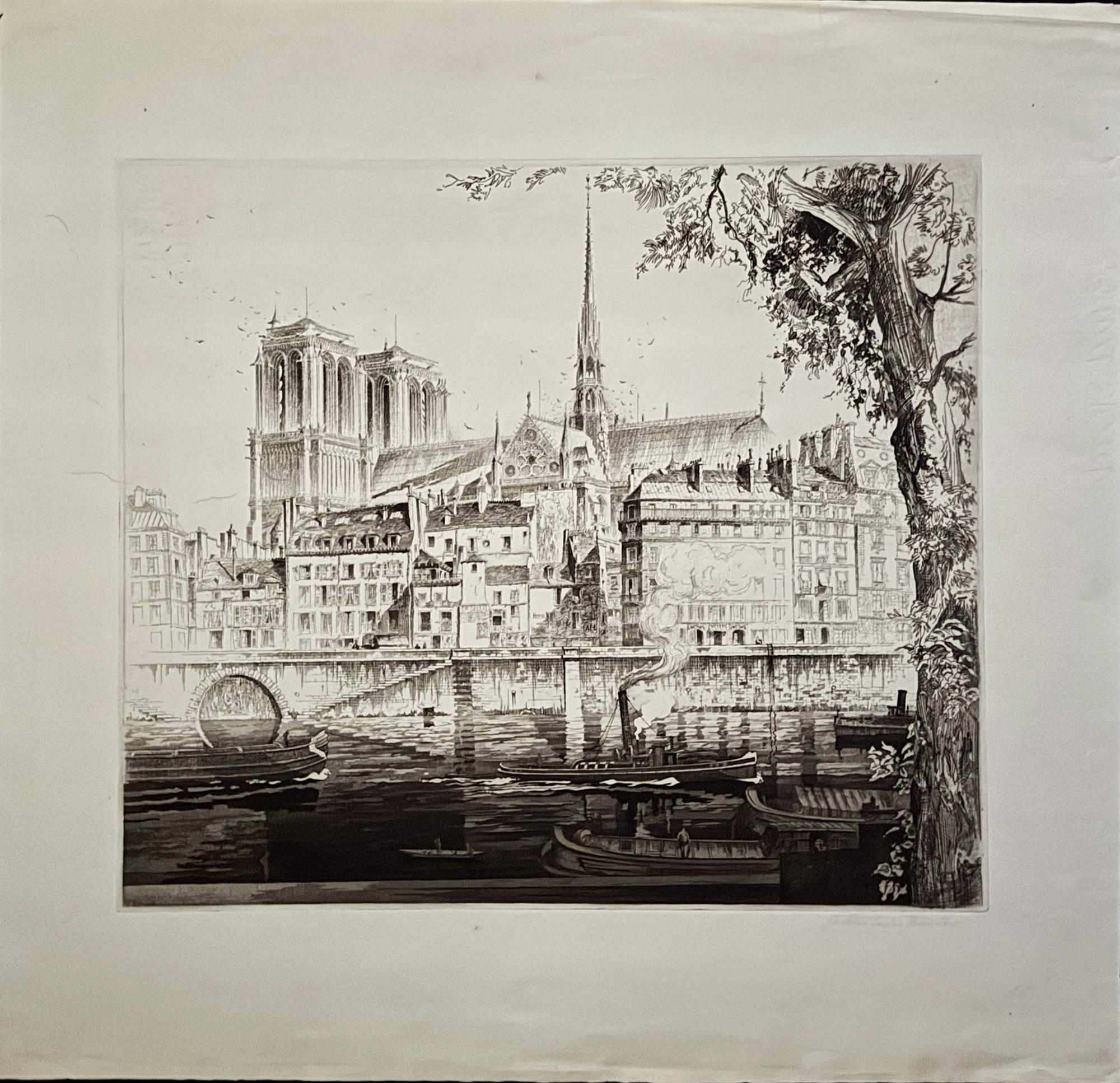 Notre Dame de París - Print de John Taylor Arms