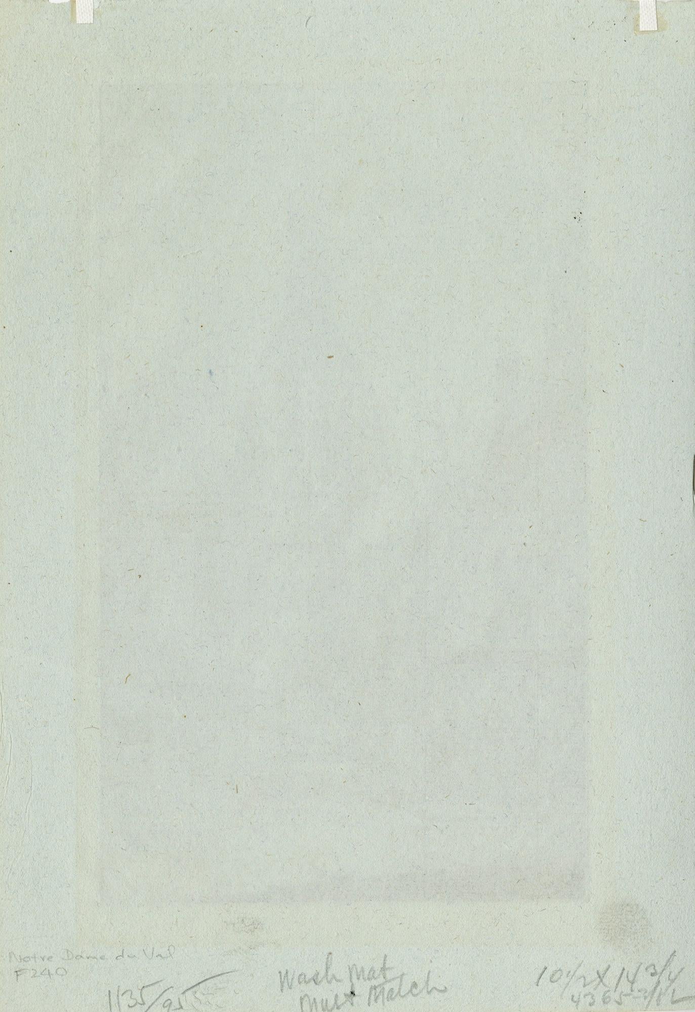Notre Dame du Val, Provins / Thibaut - American Modern Print by John Taylor Arms