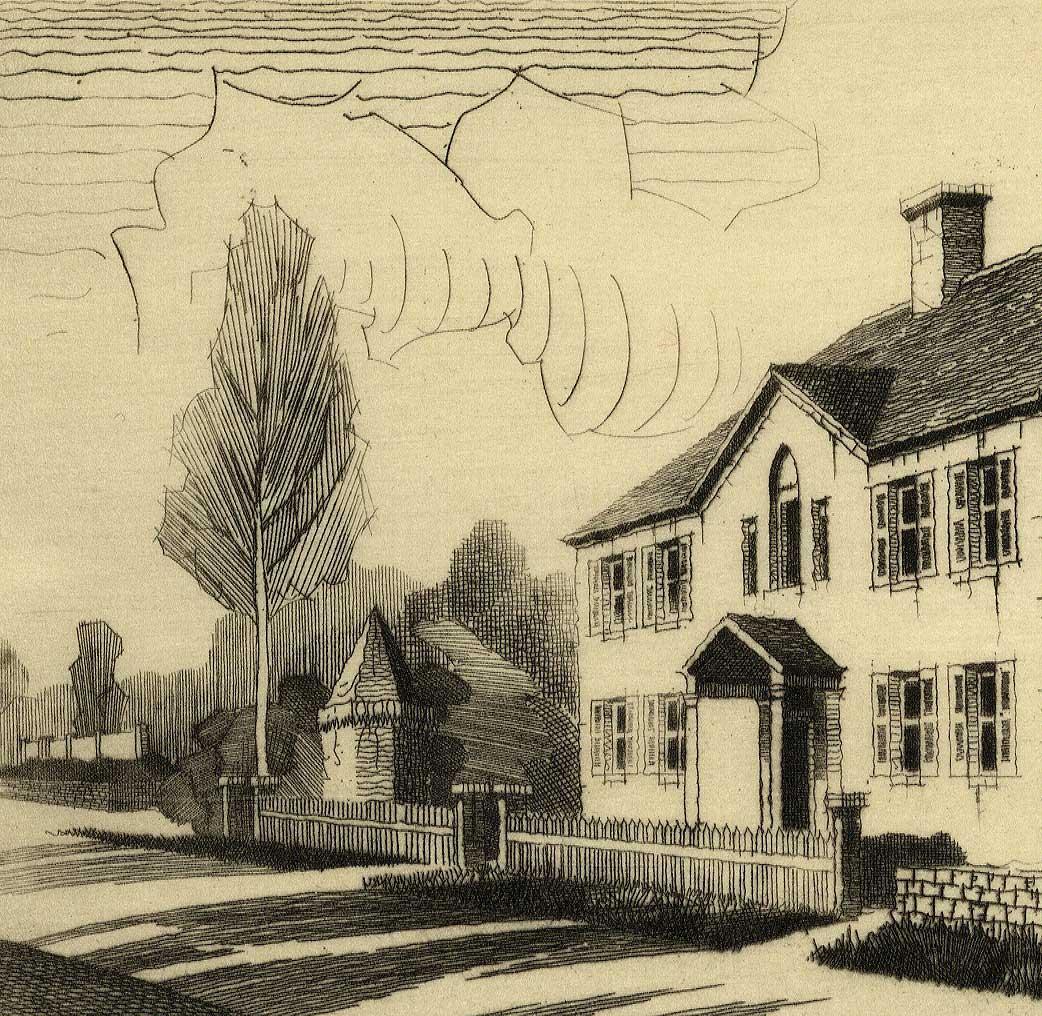 Old Hoadley House - Print by John Taylor Arms