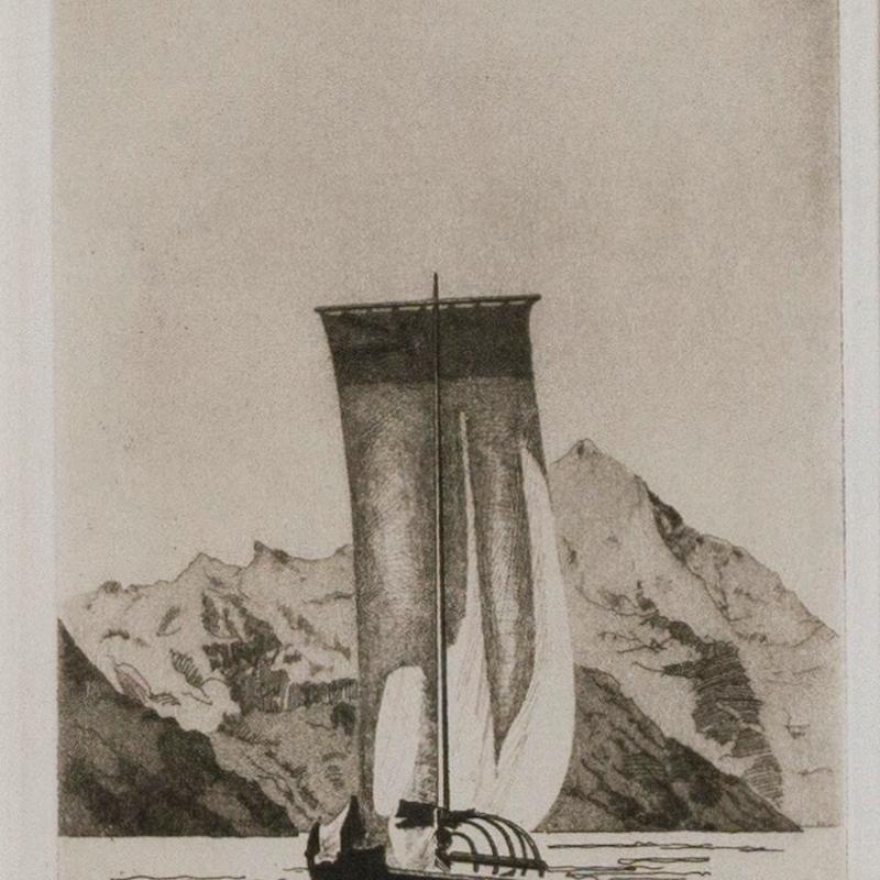 On Lake Como # 1 - Print by John Taylor Arms