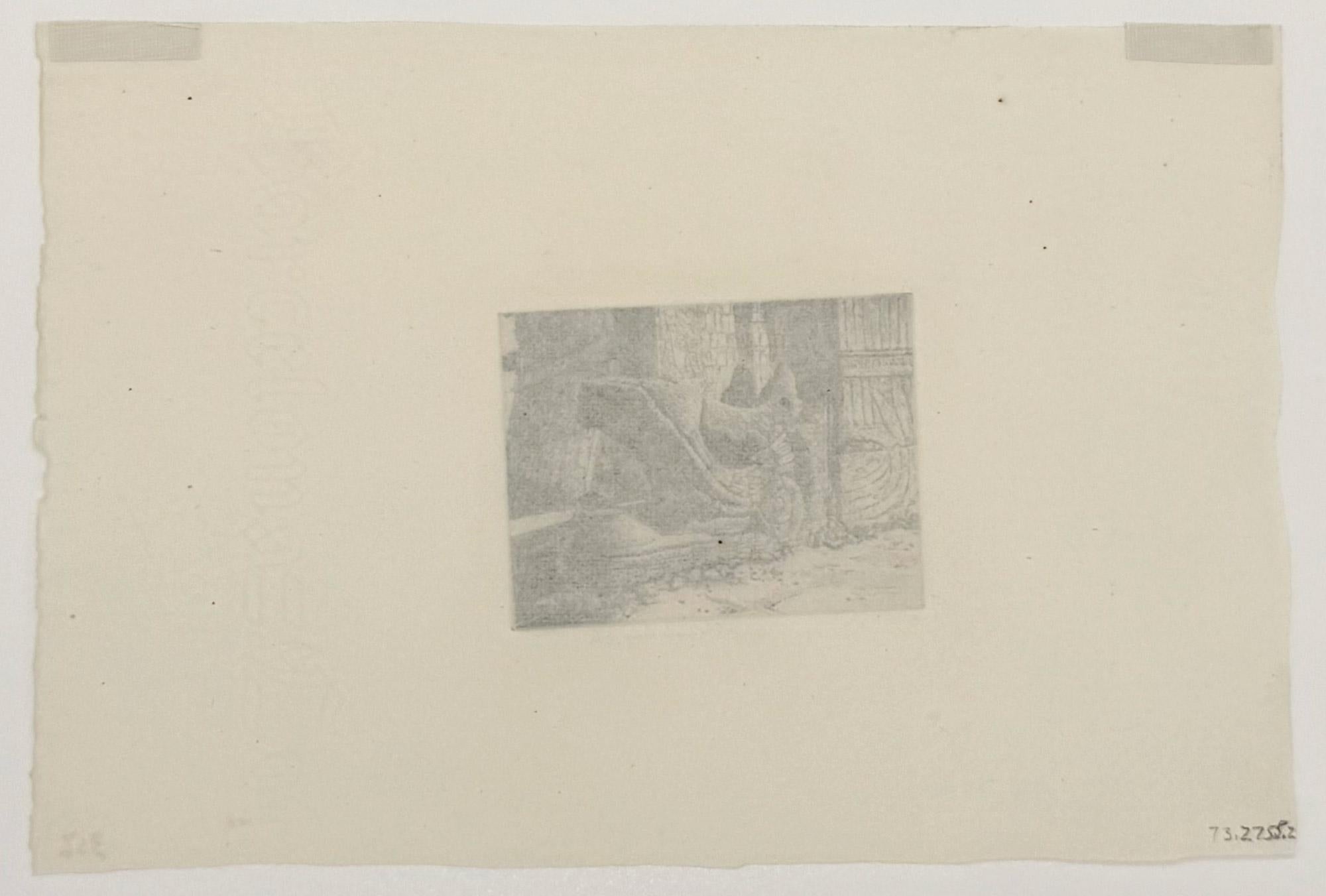 Plumed Serpent, Chichén Itzá - American Modern Print by John Taylor Arms